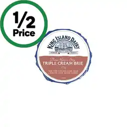 Woolworths King Island Cheese Varieties – From the Deli offer