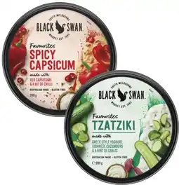 Coles Black Swan Favourites Dip 180g-200g offer