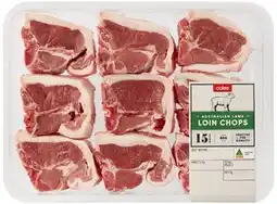 Coles Coles Australian Lamb Loin Chops offer