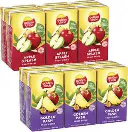 Coles Golden Circle Tetra Fruit Drink 6x250mL offer