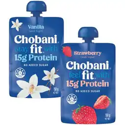 Woolworths Chobani Fit Yogurt Pouches – From the Fridge offer