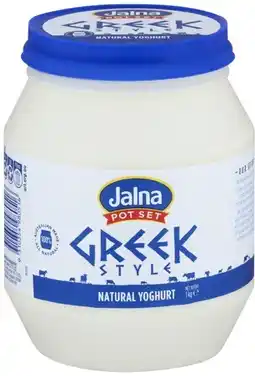 Coles Jalna Greek Style Yoghurt 1kg offer