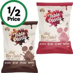Woolworths Table of Plenty Mini Rice Cakes – From the Health Food Aisle offer