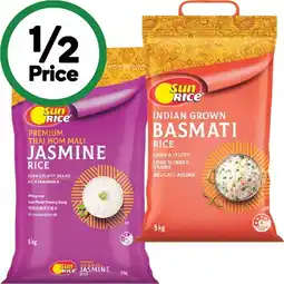 Woolworths SunRice Basmati or Premium Thai Jasmine Rice offer