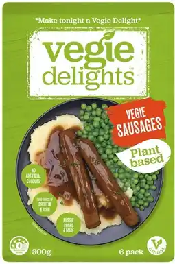 Coles Vegie Delights Sausages 300g offer