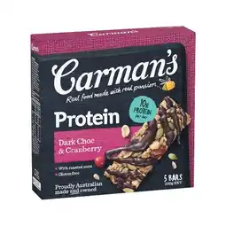 Woolworths Carman’s Protein Bars offer