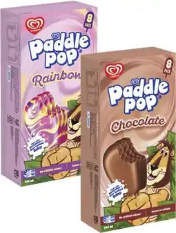 Coles Streets Paddle Pop Sticks 8 Pack 544mL offer
