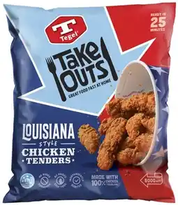 Coles Tegel Take Out Louisiana Style Tenders 500g offer