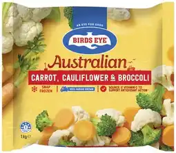 Coles Birds Eye Carrot, Cauliflower & Broccoli Mix 1kg offer