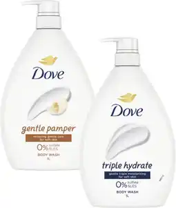 Coles Dove Body Wash 1 Litre offer