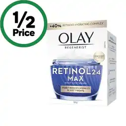 Woolworths Olay Regenerist Retinol24 Max Night Moisturiser offer