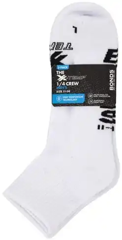 Coles Bonds Men's X-Temp Quarter Crew Socks 3 Pack offer