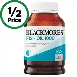 Woolworths Blackmores Fish Oil Capsules offer