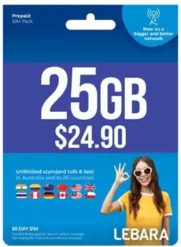 Coles Lebara $24.90 Starter Pack offer