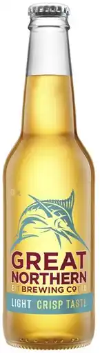 Coles NEW Great Northern Light Bottles 24x330mL offer