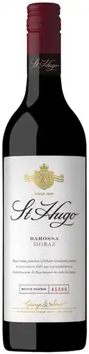 Coles St Hugo Shiraz 750mL offer