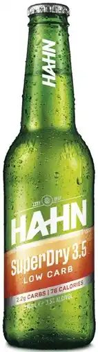 Coles Hahn Super Dry 3.5 Bottles 24x330mL offer