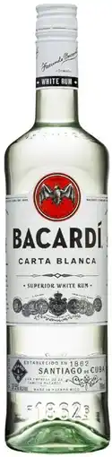 Coles Bacardi Superior Rum 700mL offer