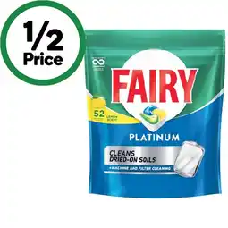 Woolworths Fairy Platinum Dishwasher Tablets Pk 52 offer