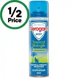 Woolworths Aerogard Tropical Strength Insect Repellent Spray 150g offer