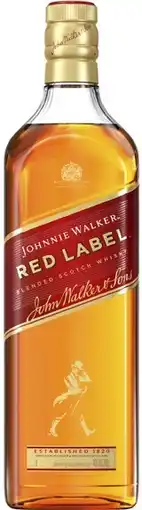 Coles Johnnie Walker Red Label Scotch Whisky 1 Litre offer