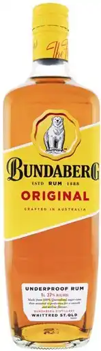 Coles Bundaberg UP Rum 1 Litre offer