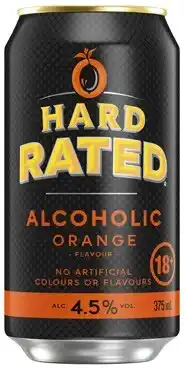 Coles Hard Rated Orange Cans 10x375mL offer