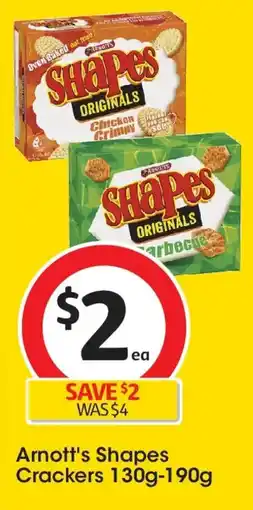 Coles Arnott's shapes crackers offer