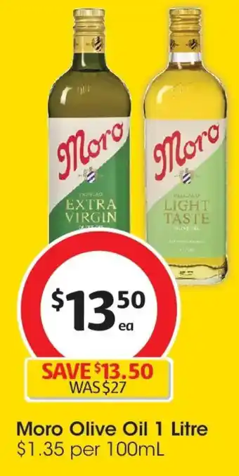 Coles Moro olive oil offer