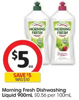 Coles Morning fresh dishwashing liquid offer
