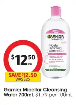Coles Garnier micellar cleansing water offer