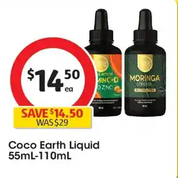 Coles Coco earth liquid offer