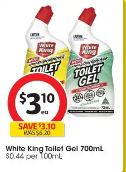 Coles White king toilet gel offer