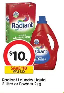 Coles Radiant Laundry Liquid or Powder offer