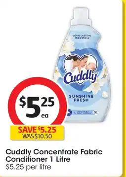 Coles Cuddly concentrate fabric conditioner offer