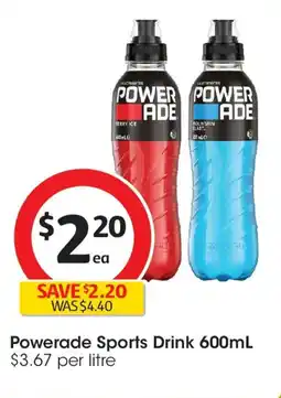 Coles Powerade sports drink offer