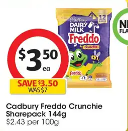 Coles Cadbury freddo crunchie sharepack offer