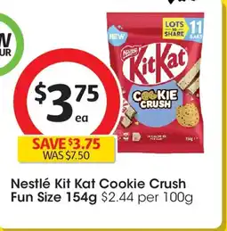Coles Nestlé kit kat cookie crush fun offer