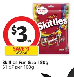 Coles Skittles fun offer