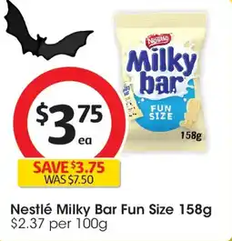 Coles Nestlé milky bar fun offer