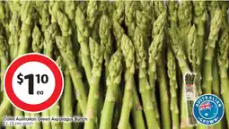 Coles Coles australian green asparagus bunch offer