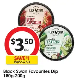 Coles Black swan favourites dip offer