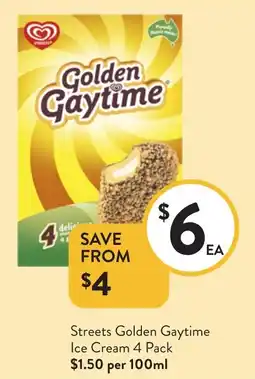 Foodworks Streets Golden Gaytime Ice Cream offer