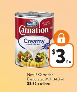 Foodworks Nestlé Carnation Evaporated Milk offer