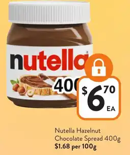 Foodworks Nutella Hazelnut Chocolate Spread offer