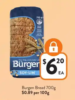 Foodworks Burgen Bread offer