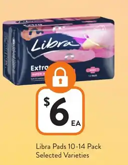Foodworks Libra Pads Selected Varieties offer