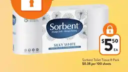 Foodworks Sorbent Toilet Tissue offer