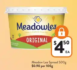 Foodworks Meadow Lea Spread offer