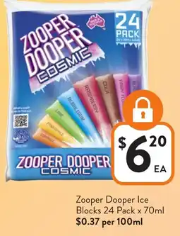 Foodworks Zooper Dooper Ice Blocks offer